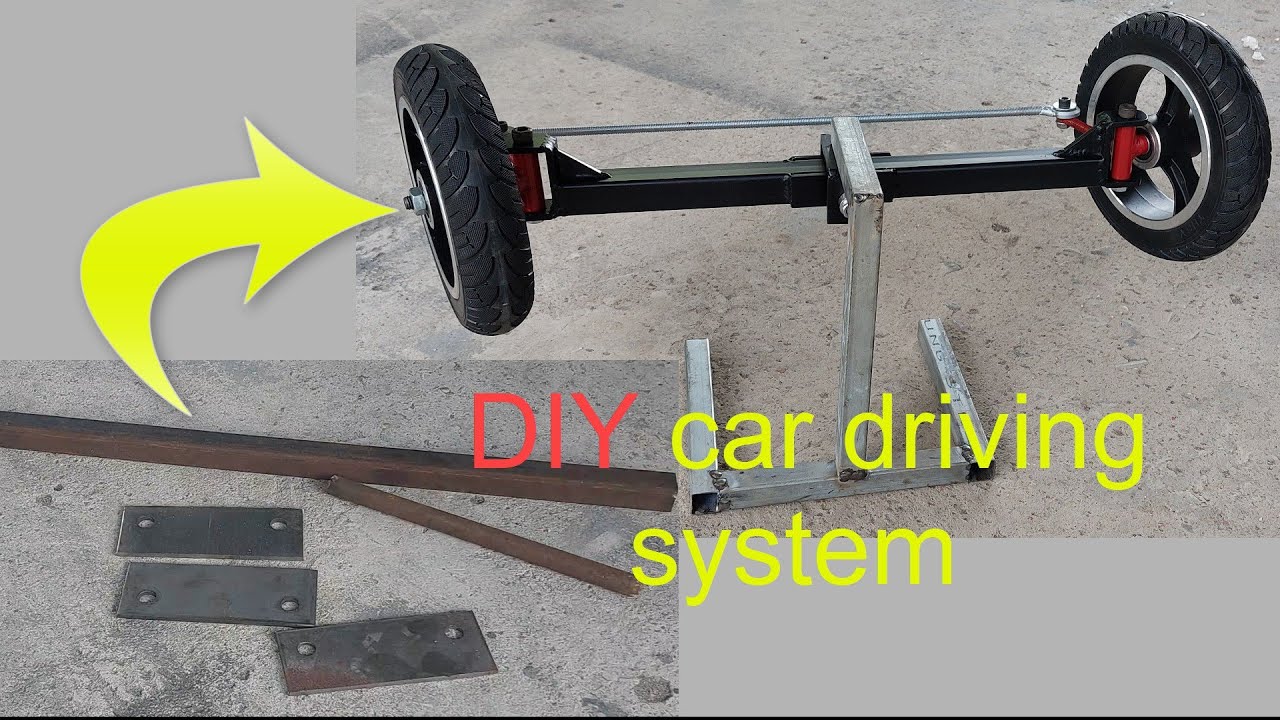 Hệ thống vô lăng thước lái tự chế với vật liệu đơn giản (DIY car driving sytem)