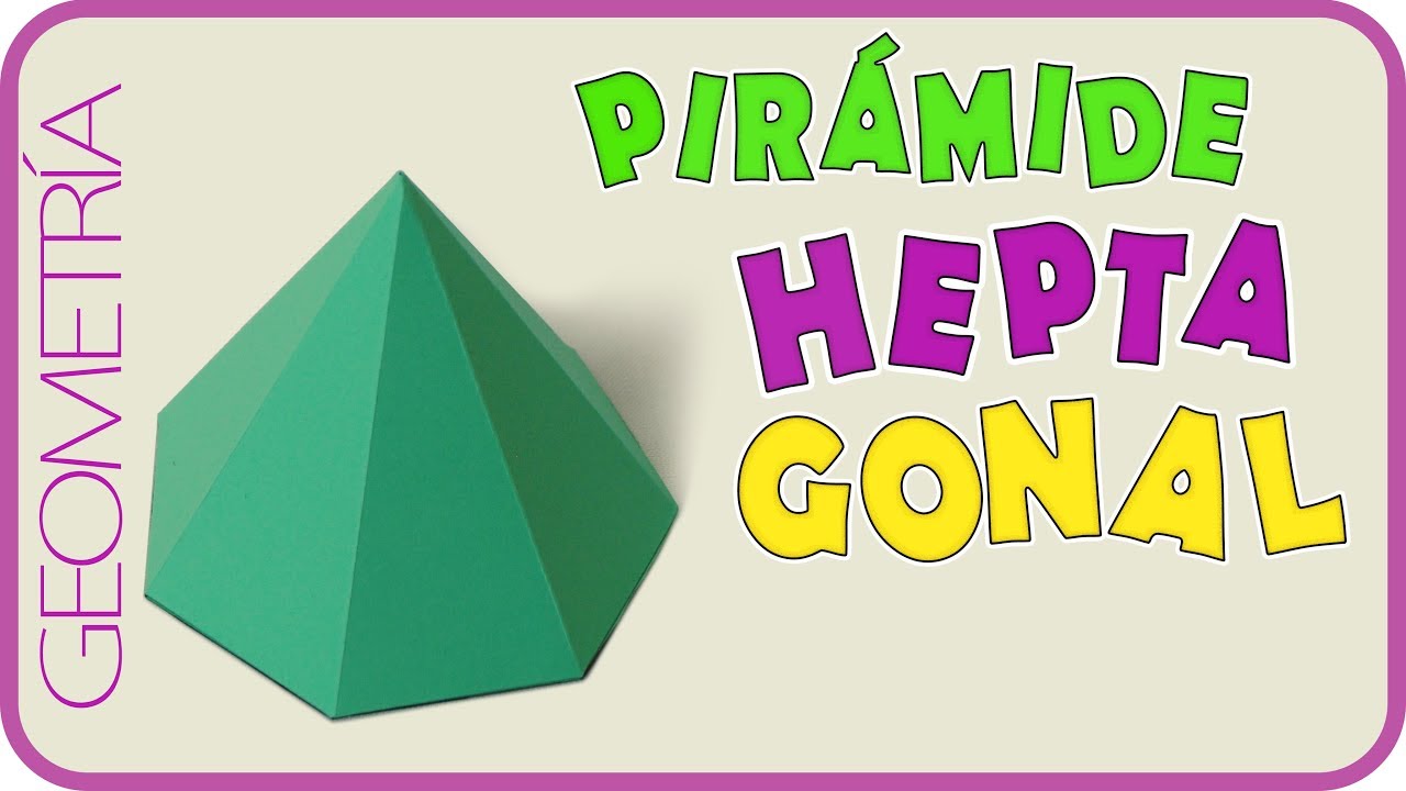 Como hacer una pirámide heptagonal. Rápido y fácil / Heptagonal pyramid