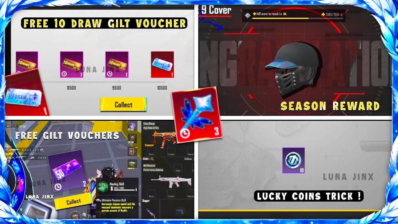 FREE GILT VOUCHERS | FREE LUCKY SPIN VOUCHERS | LUCKY COINS TRICK | AKM GILT FREE 10 DRAW VIUCHER
