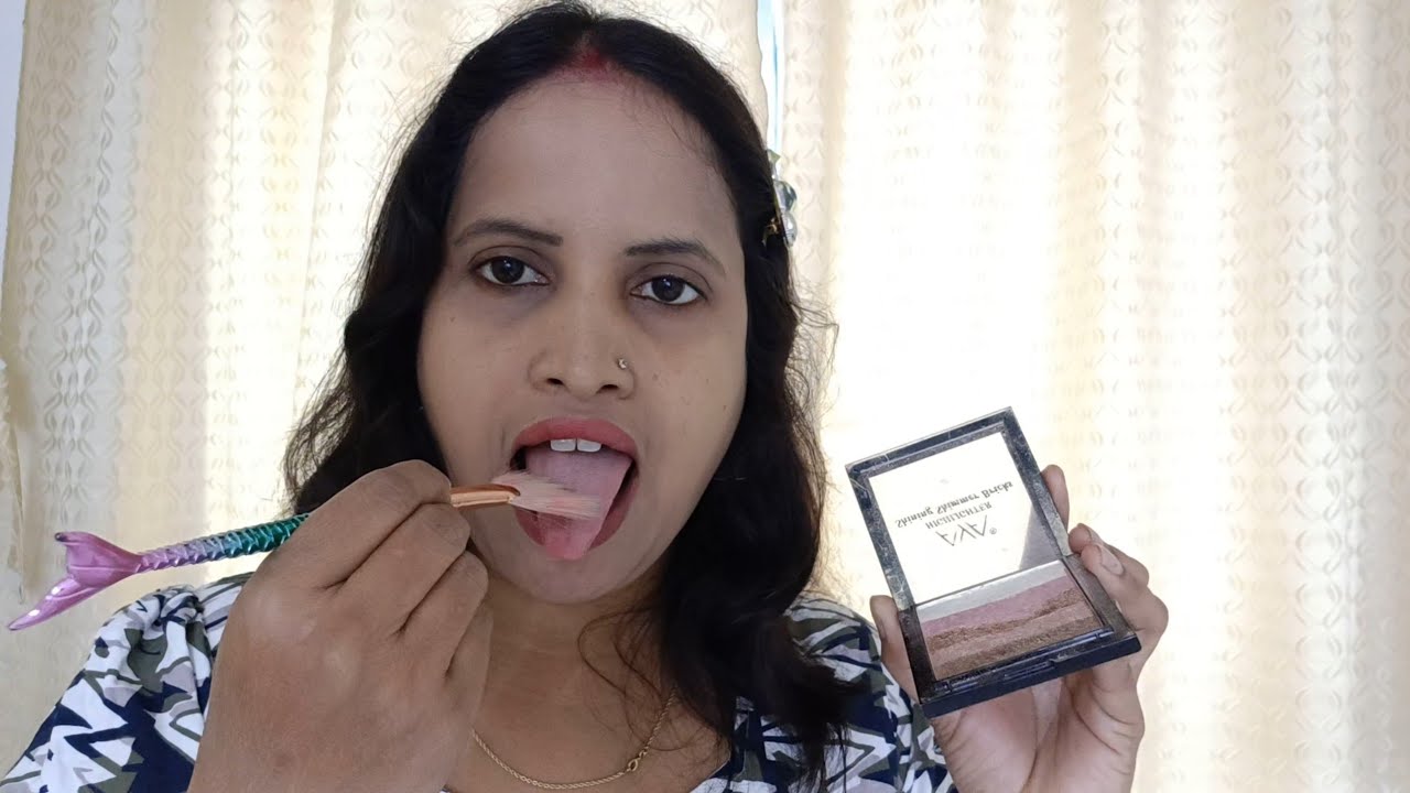 ASMR  spit painting Makeup Application