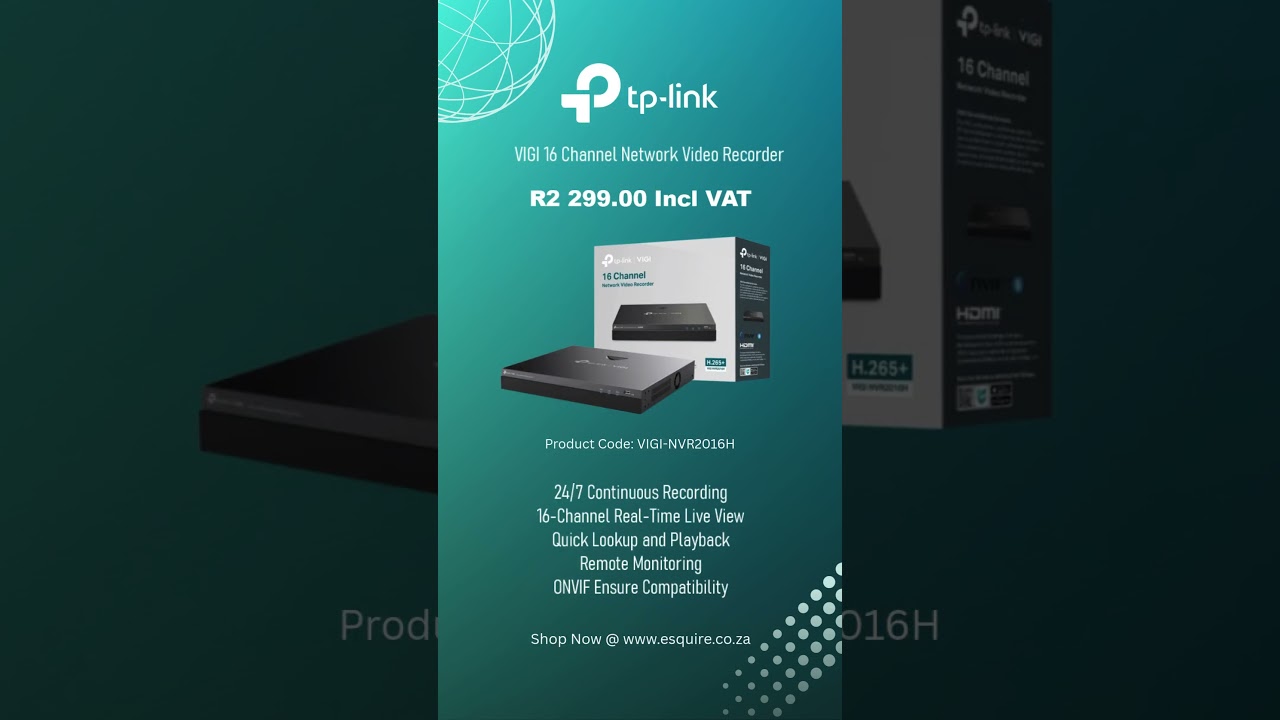TP-Link VIGI 16-Channel Network Video Recorder &ndash; Powerful, scalable, and built for pros!
