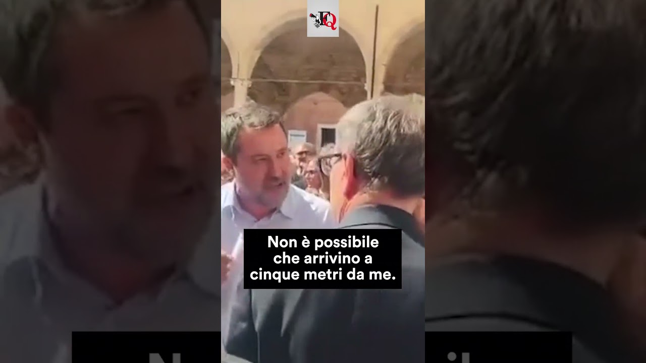 CONTESTAZIONI NELLE MARCHE: #SALVINI SBOTTA CON LA SICUREZZA #news #shorts