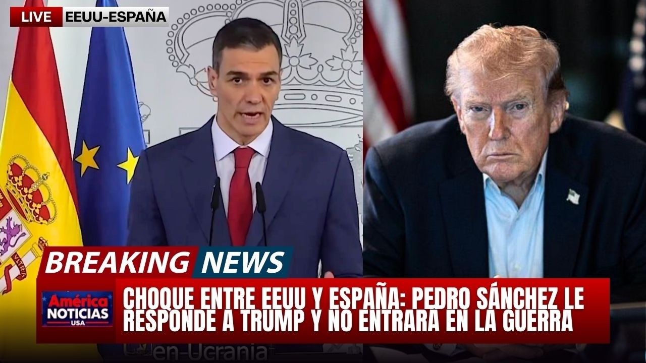 🔥CHOQUE ENTRE EEUU Y ESPAÑA: Pedro Sánchez le Responde a TRUMP y no entrará en la GUERRA