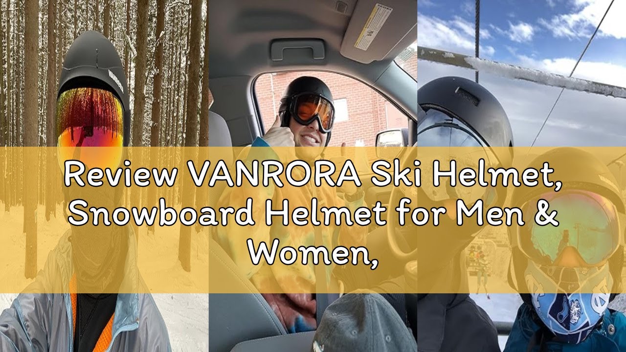 Review VANRORA Ski Helmet, Snowboard Helmet for Men & Women, Climate Control Venting, Dial Fit, Gogg
