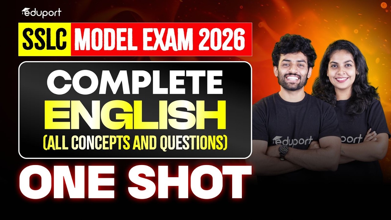 SSLC English Complete Chapters in Oneshot | Full Chapter Revision | All Concepts and Questions