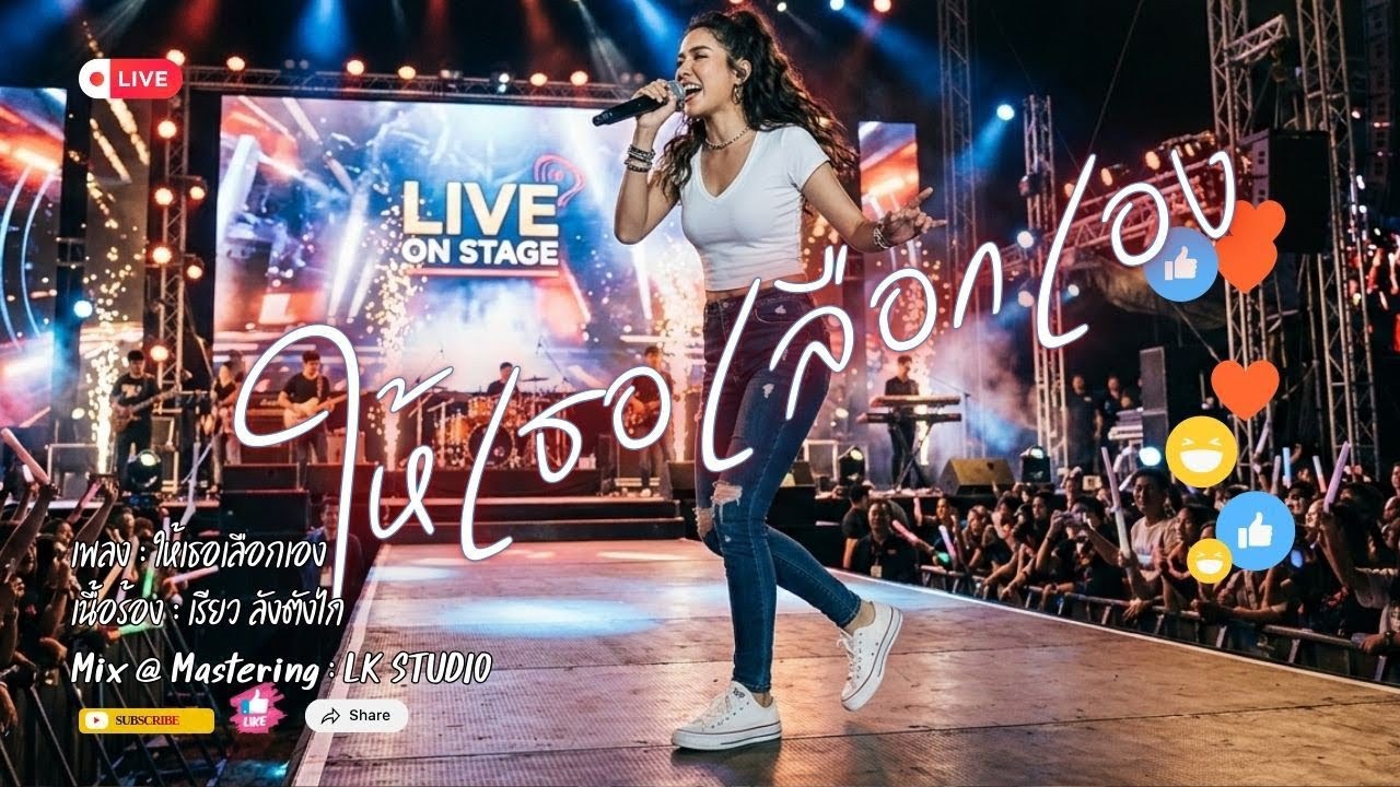 ให้เธอเลือกเอง #liveconcert #sadstatus #popmusic #popular 