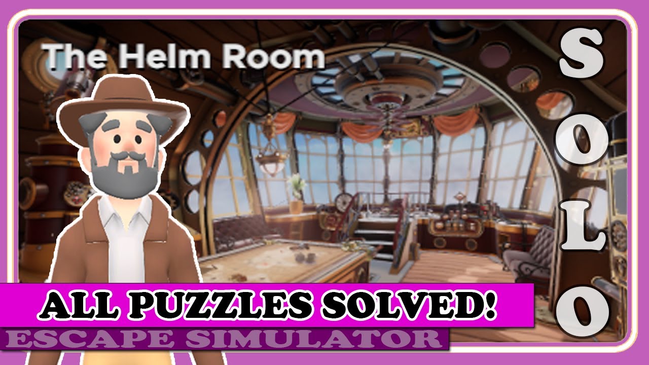 How to Solve ALL Puzzles for THE HELM ROOM in Escape Simulator (DLC)! | Game Guide