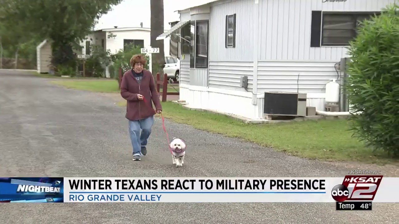 Winter Texans arrive to Rio Grande Valley to find more troops along border