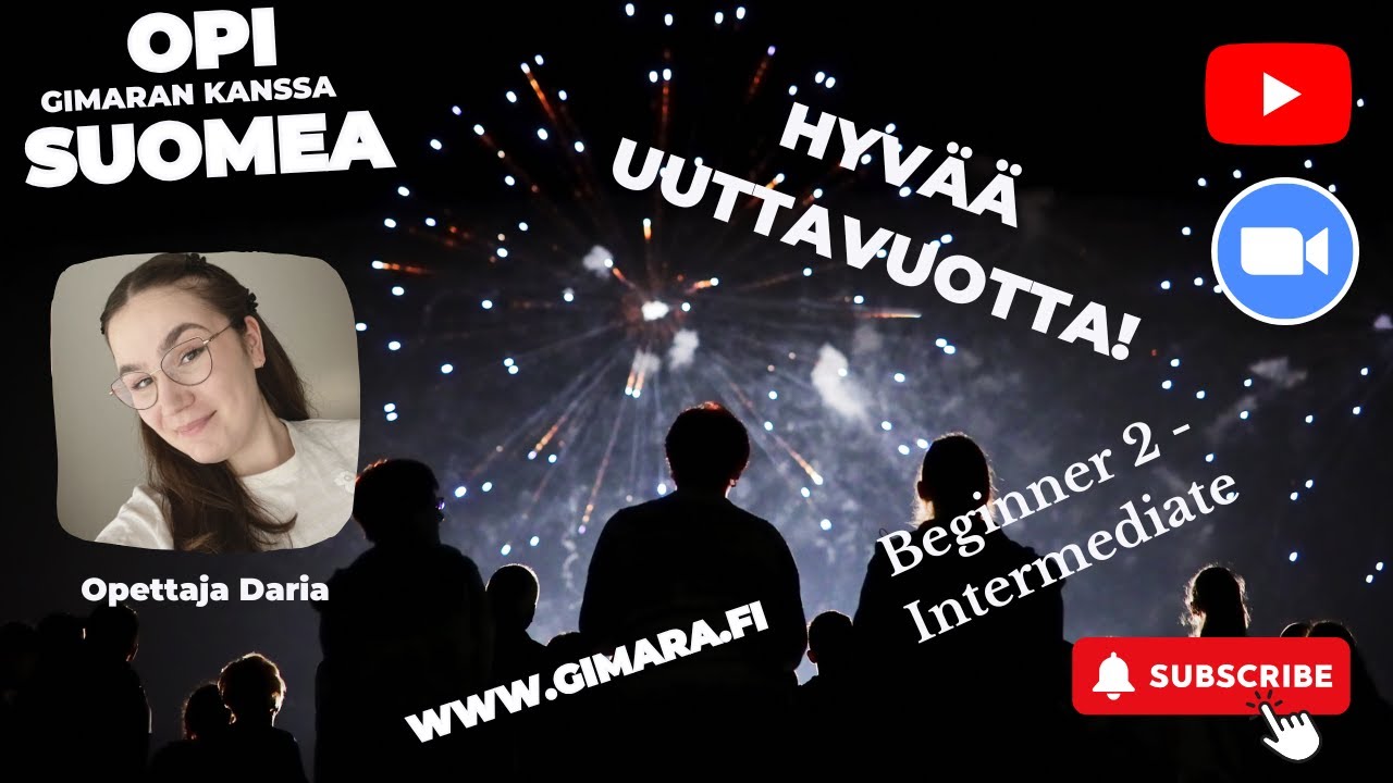 Opi suomea! Puhutaan uudestavuodesta! (Beginner 2 - Intermediate)
