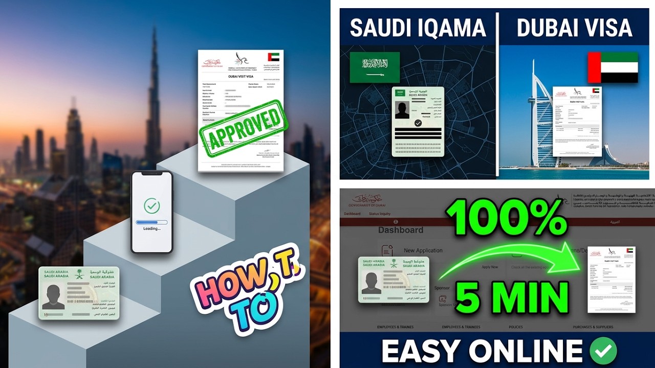 How to Get Dubai Visit Visa: Easy Online Process for Saudi Arabia Iqama Holders