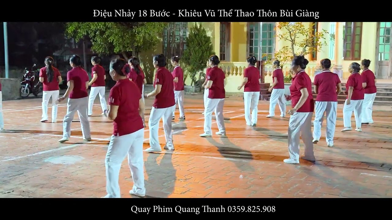 Điệu nhảy 18 bước    Khiêu vũ Thể Thao Thôn Bùi Giàng