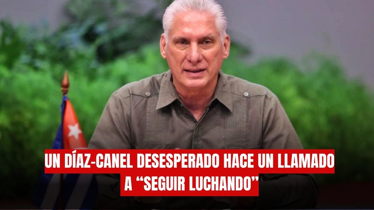 Un D&iacute;az-Canel desesperado hace un llamado a &ldquo;seguir luchando&rdquo;