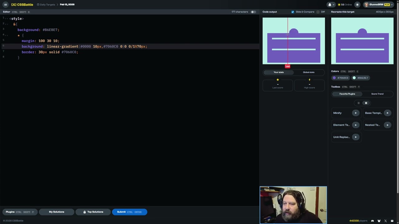CSS Battle 2026-02-12