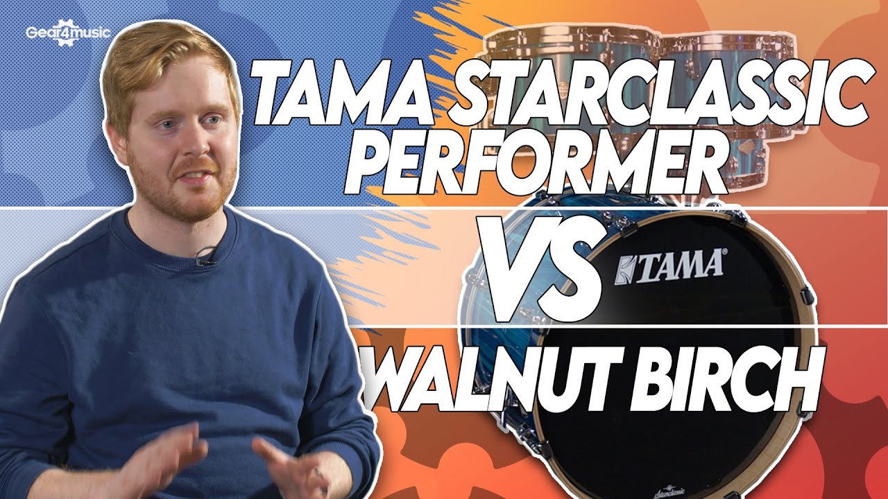 Какая ударная установка Tama Starclassic вам подходит? Орех/Береза ​​или клён/Береза ​​для перфор...