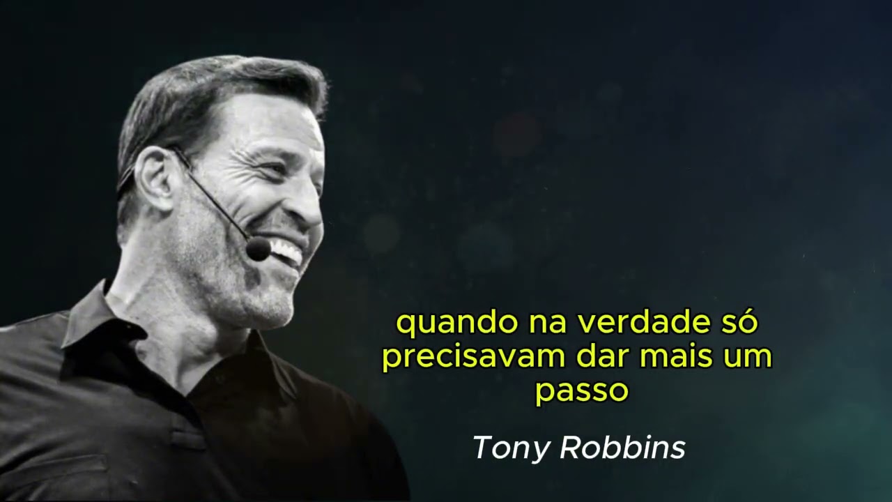 Quando tudo parecer contra você, lembre se disso. | Tony Robbins