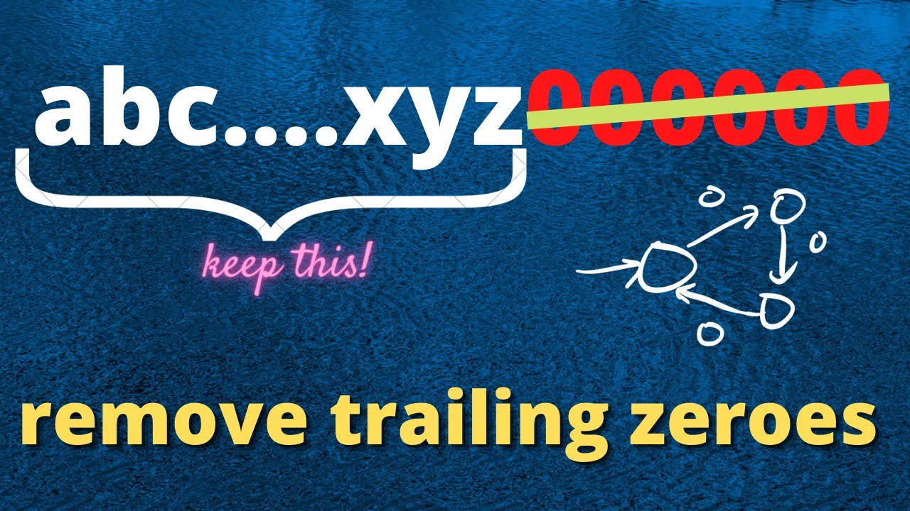Removing Trailing Zeroes is Regular! (Quotient Language Example)