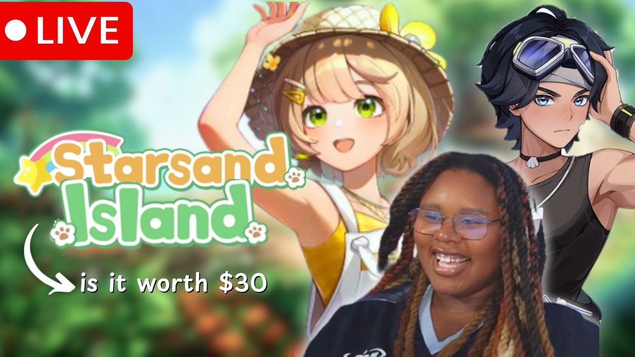 Day 2 Starsand Island🏝️Romanceing Characters?🎣Building my farm🥥| Watch on twitch #starsandisland