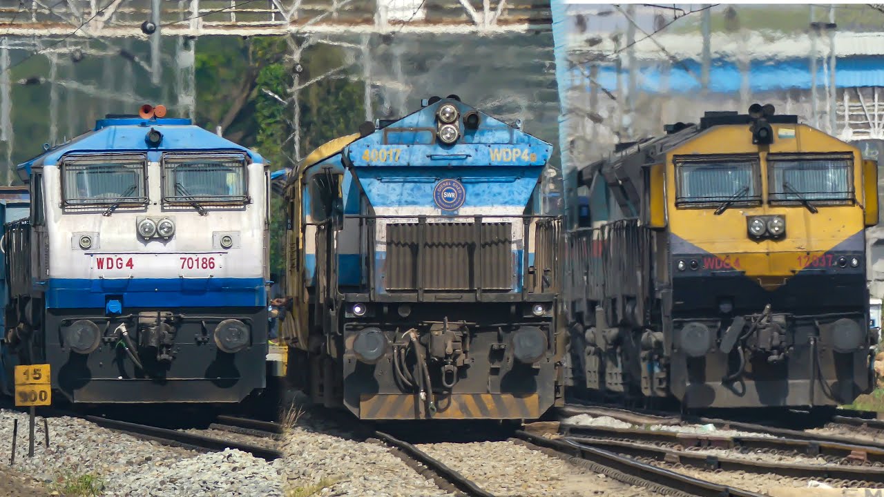 STUNNING WDG 4, LHF WDP 4B, DOUBLE WDG 4 Locos | DIESELS and ELECTRICS | Indian Railways