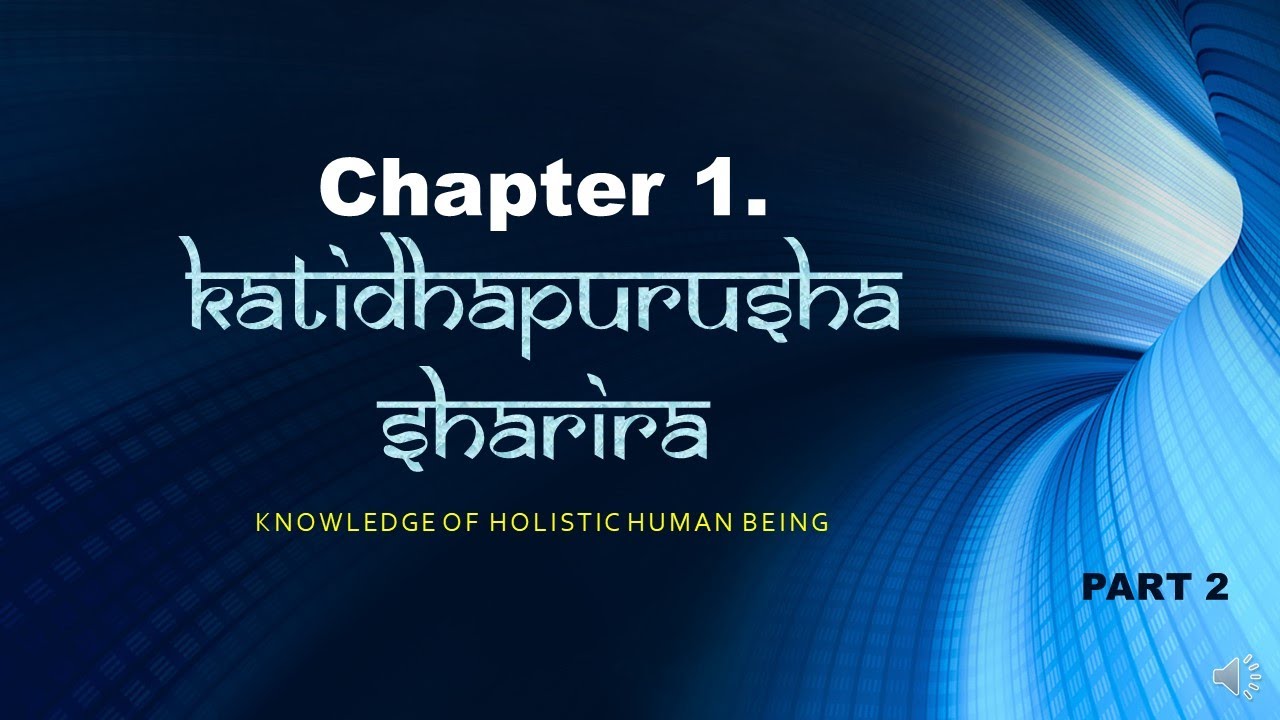 Chapter 1. Katidhapurusha Sharira PART 2 #CHARAKA#SAMHITHA#SHARIRASTHANA @AyurvedaSmartEclasses