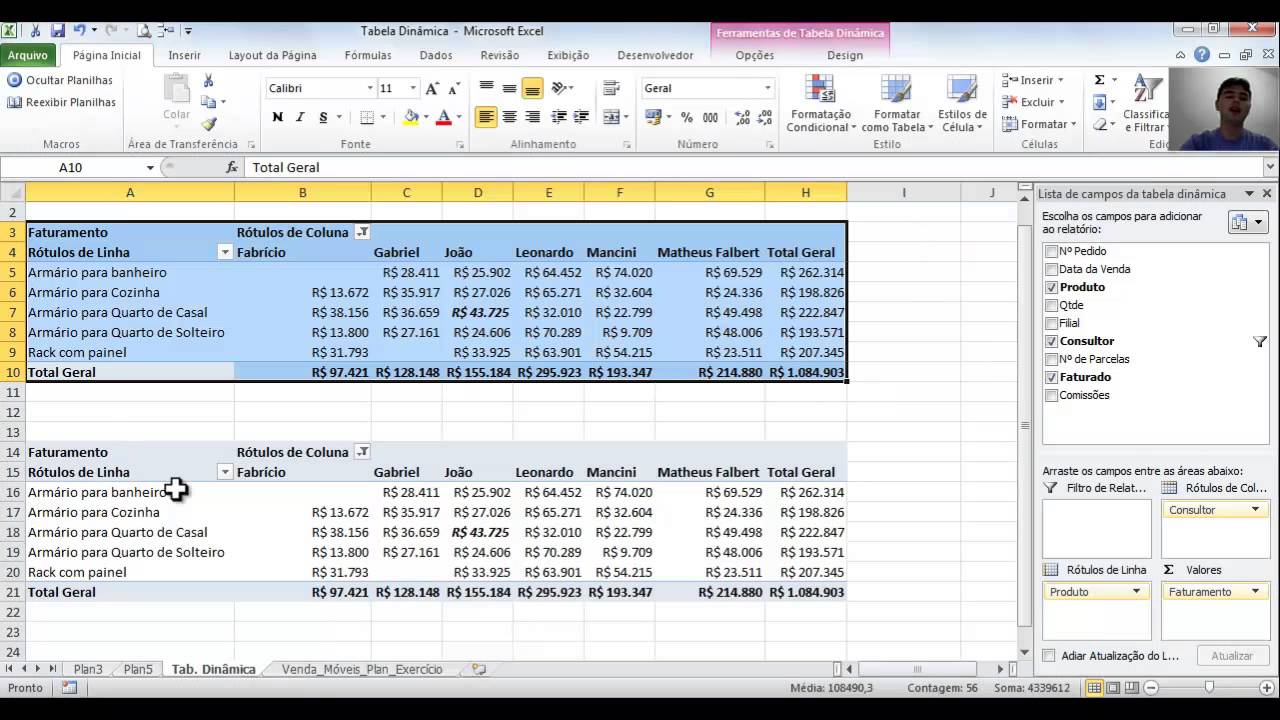 Excel Avançado   Aula 04   Tabela Dinâmica
