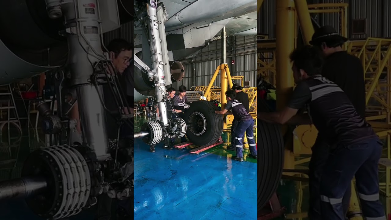 Changing a Main Landing Gear Wheel | Aircraft Maintenance in Action
