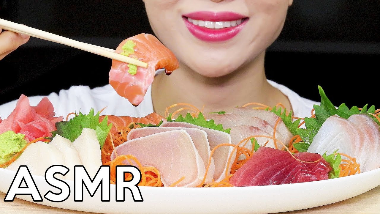 ASMR SASHIMI Eating Sounds 회 리얼사운드 먹방