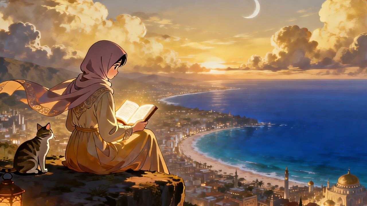 an hour ramadan serenity, peaceful for reflection🌙