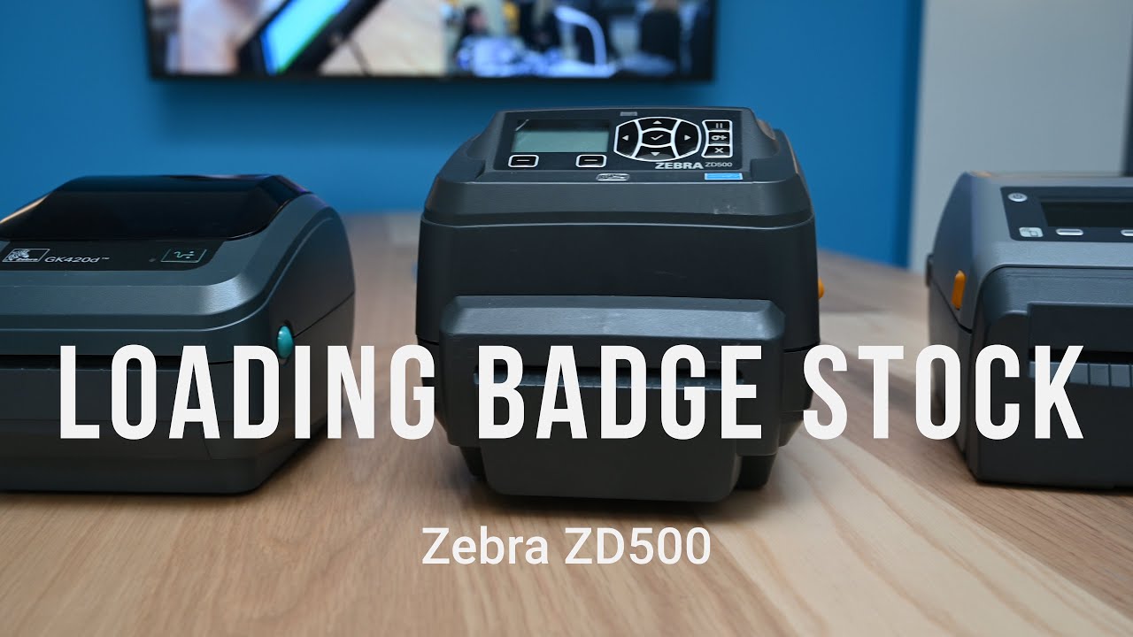 Zebra ZD500: Proper Badge Loading - Choose 2 Rent - Rental Device Support