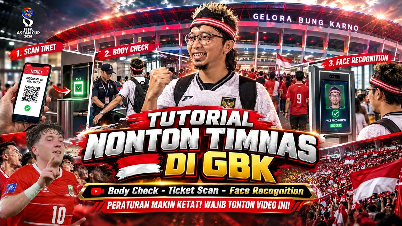 MAU KE GBK? WAJIB NONTON INI! Cara Masuk ke Stadion GBK Nonton Timnas Indonesia di FIFA ASEAN CUP