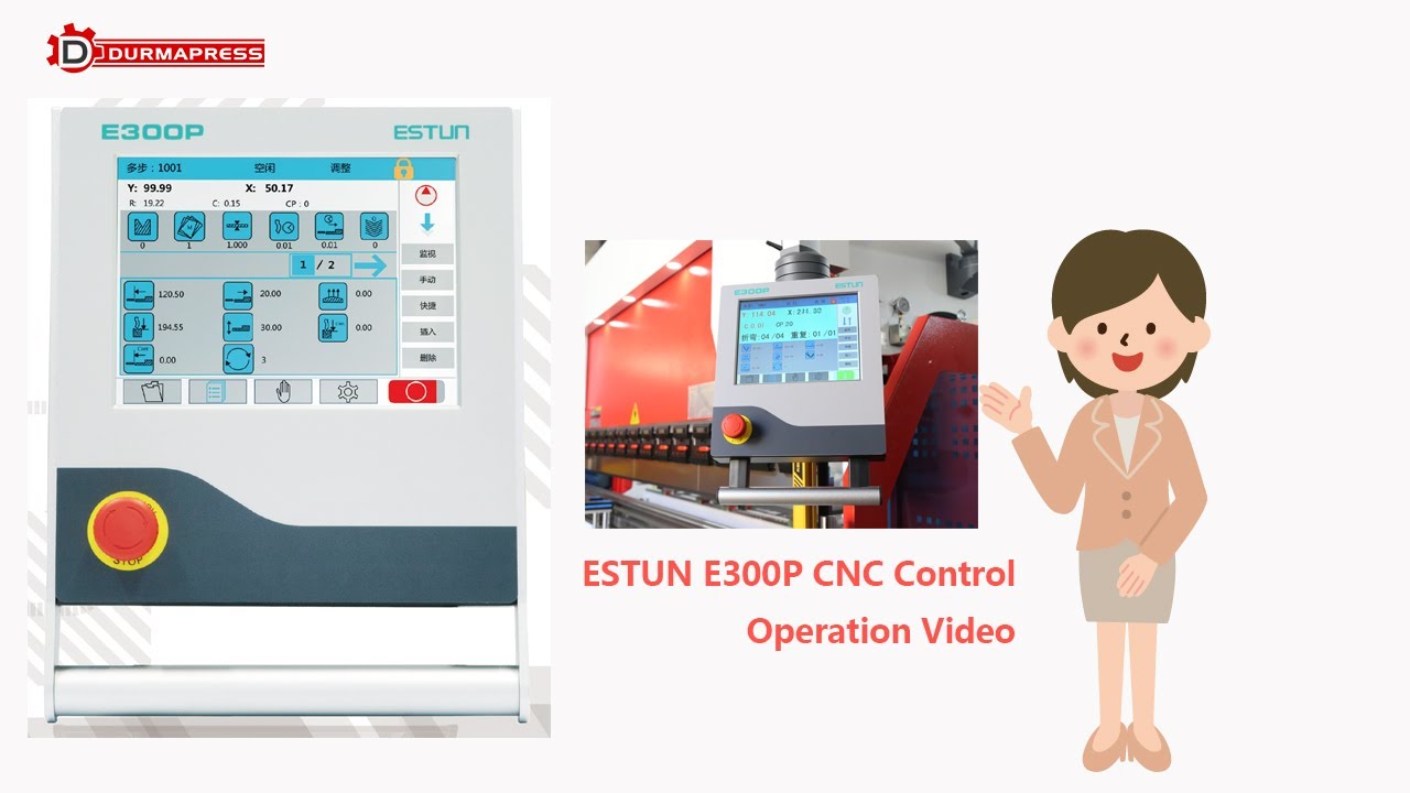 ESTUN E300p CNC System of Press Brake with Touch screen E300p Operation User Manual - Durmapress.com