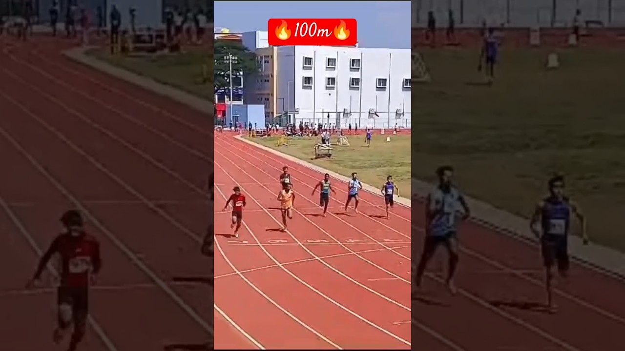 100m state level in tumkur Mahatma Gandhi stadium 🔥🎽🔥