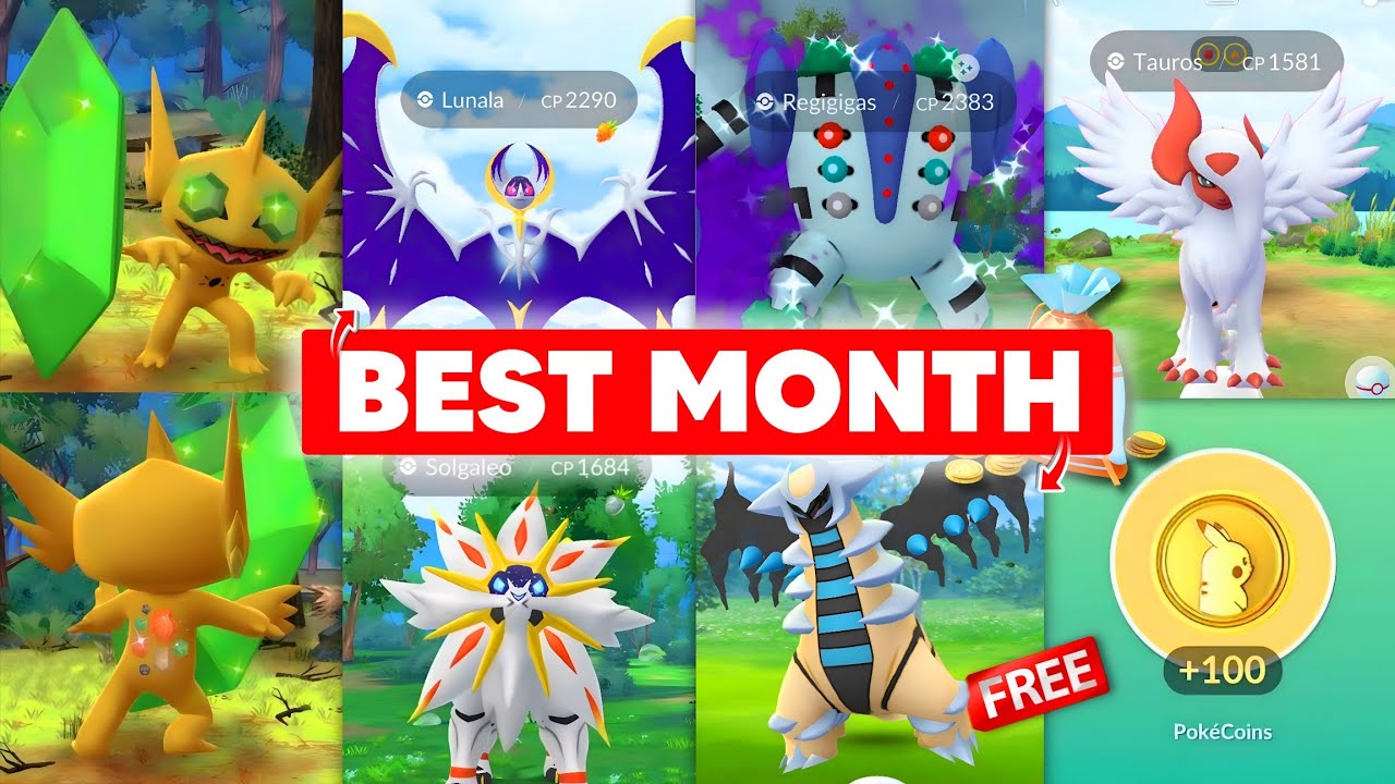 #1 Month To Play Pokemon Go 🫡 catch Lunala & Solgaleo | February month details in pokemon go 