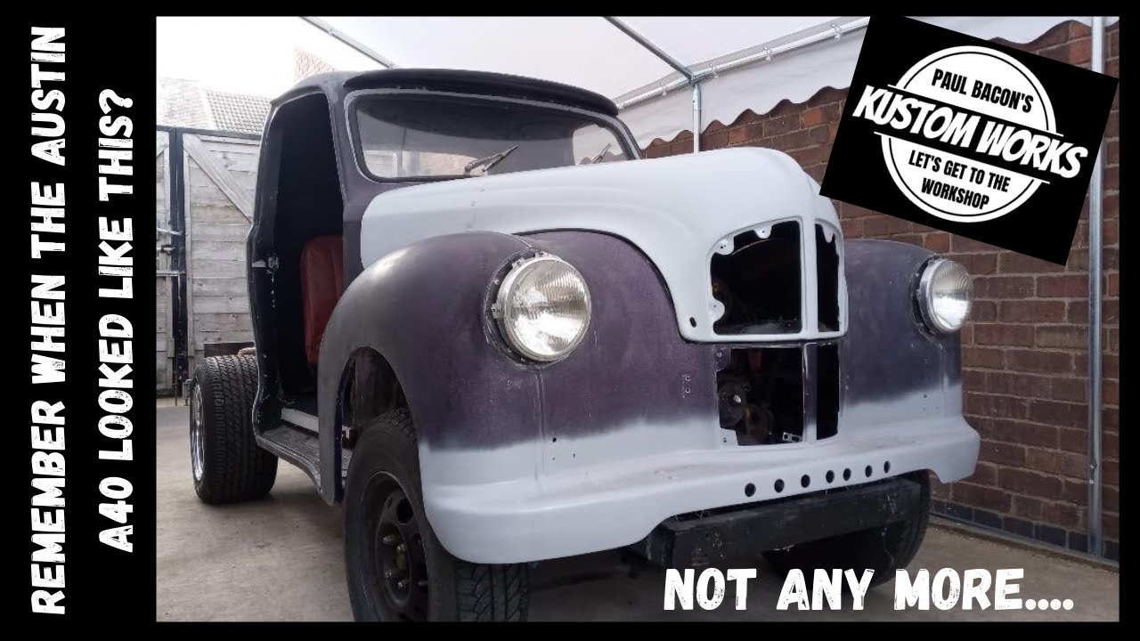 SIMPLY GETTING THE JOB DONE! CUSTOM BUILT 60's STYLE AUSTIN A40 PICK UP TRUCK