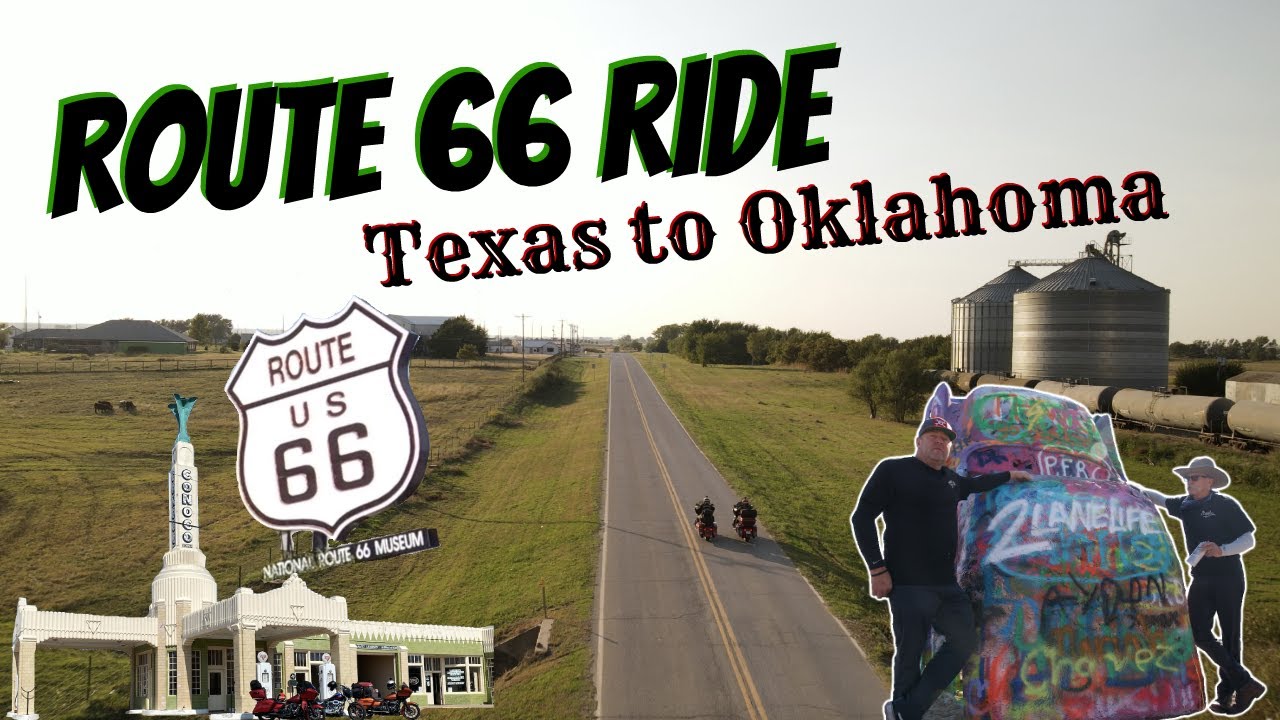 Route 66 Motorcycle Ride from Texas to Oklahoma | Route 66 THE RIDE - Pt. 4 | 2LaneLife Highwaymen