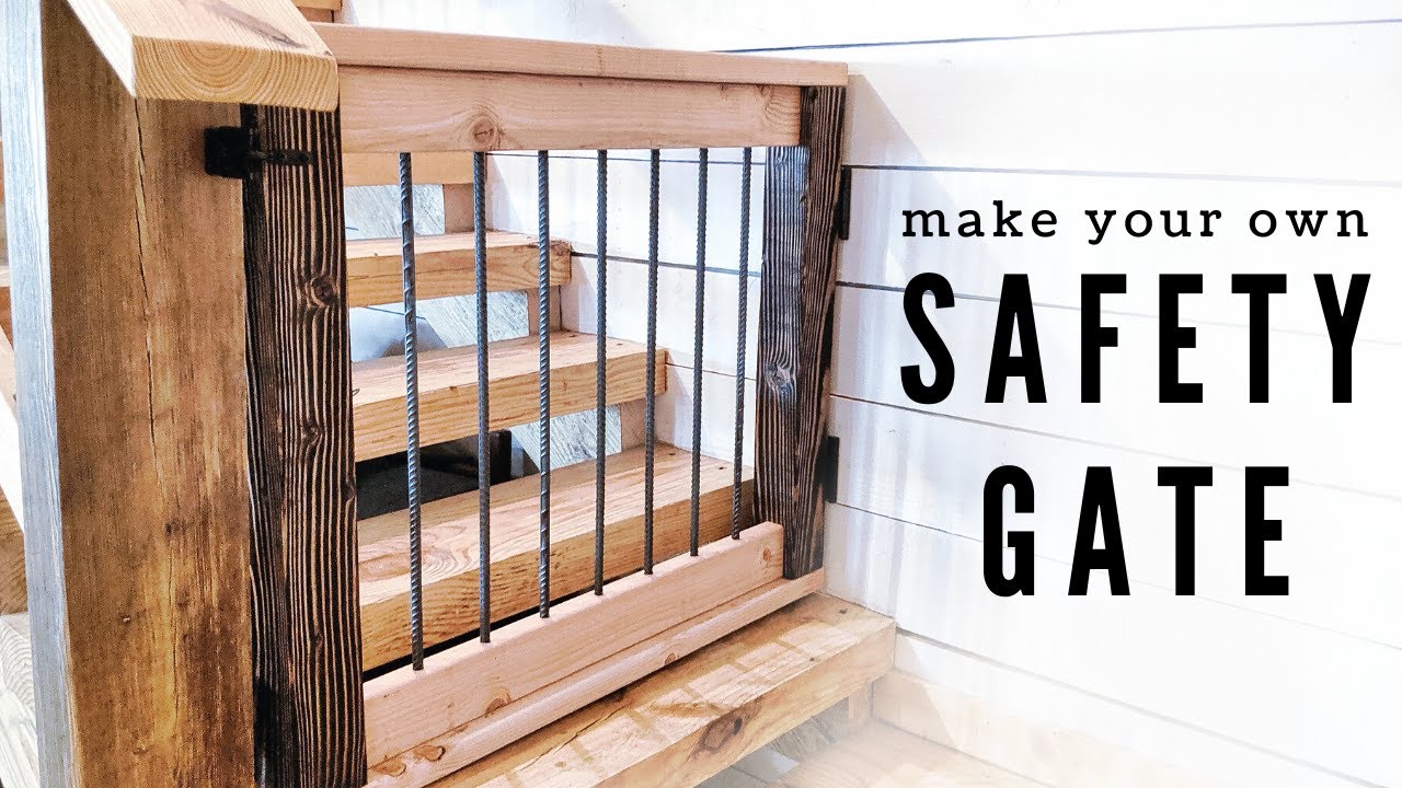 How to Build a SAFETY GATE from 2x4's and REBAR
