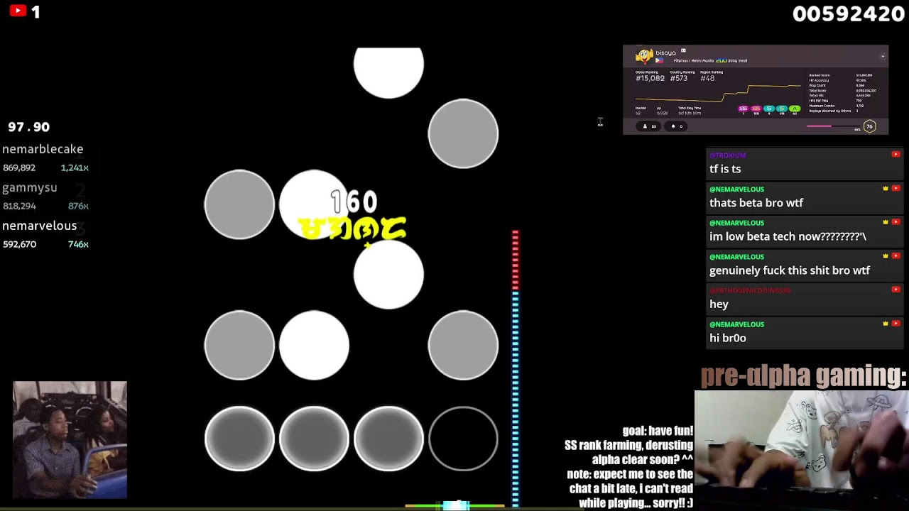 osu!mania stream | pp farming/alpha grind | pre-alpha dan