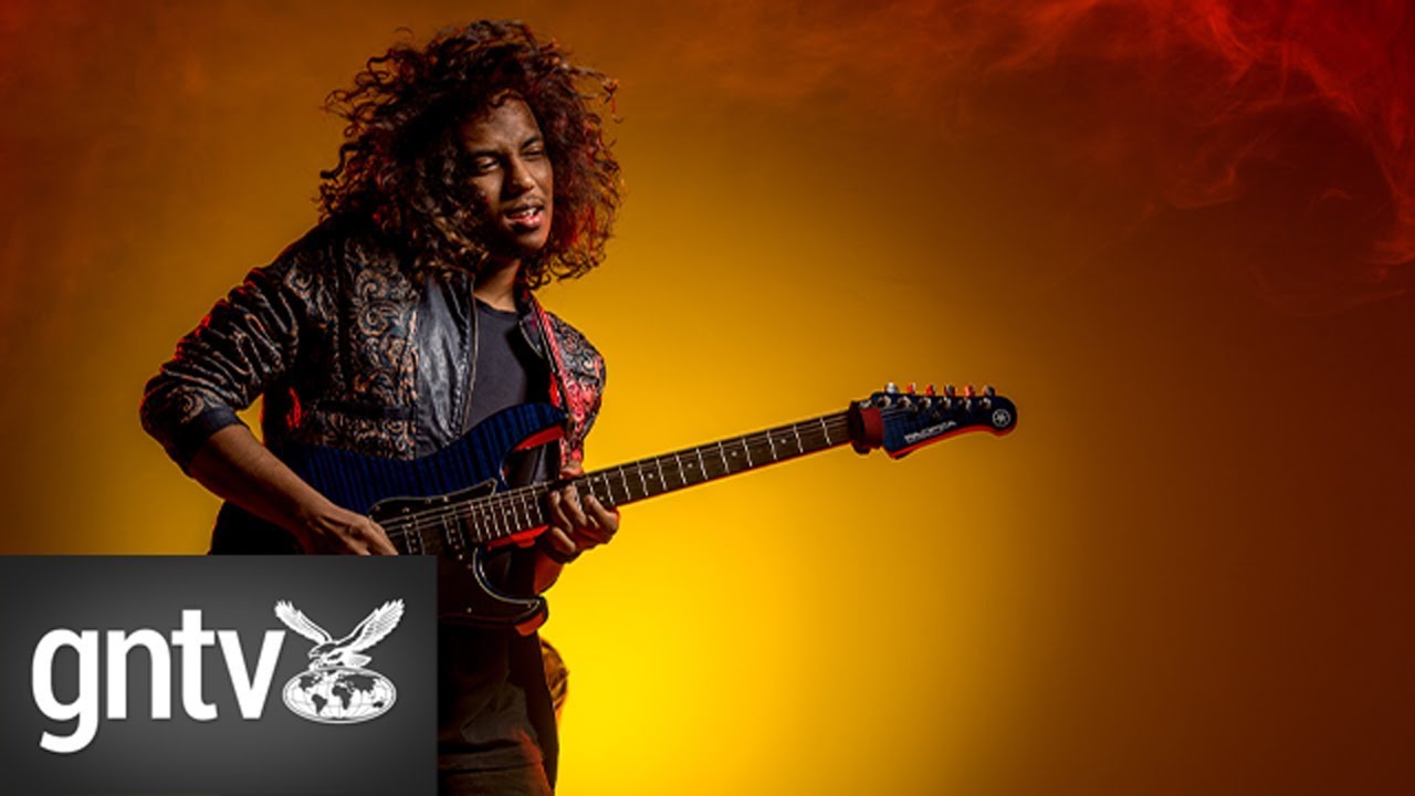 Rhythm Shaw, the young Indian musician shreds the guitar in Dubai
