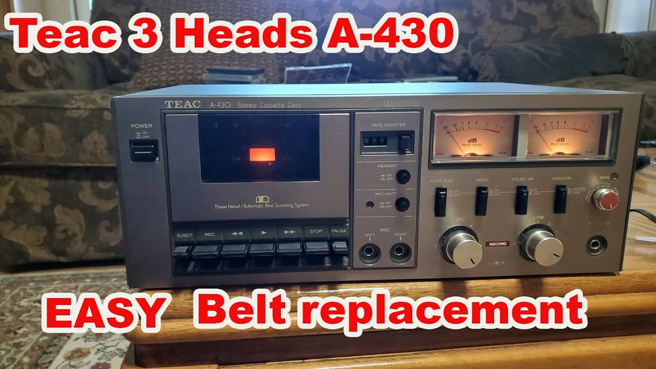 Teac A-430 Capstan Drive Belt Replacement       Feb 25, 2022