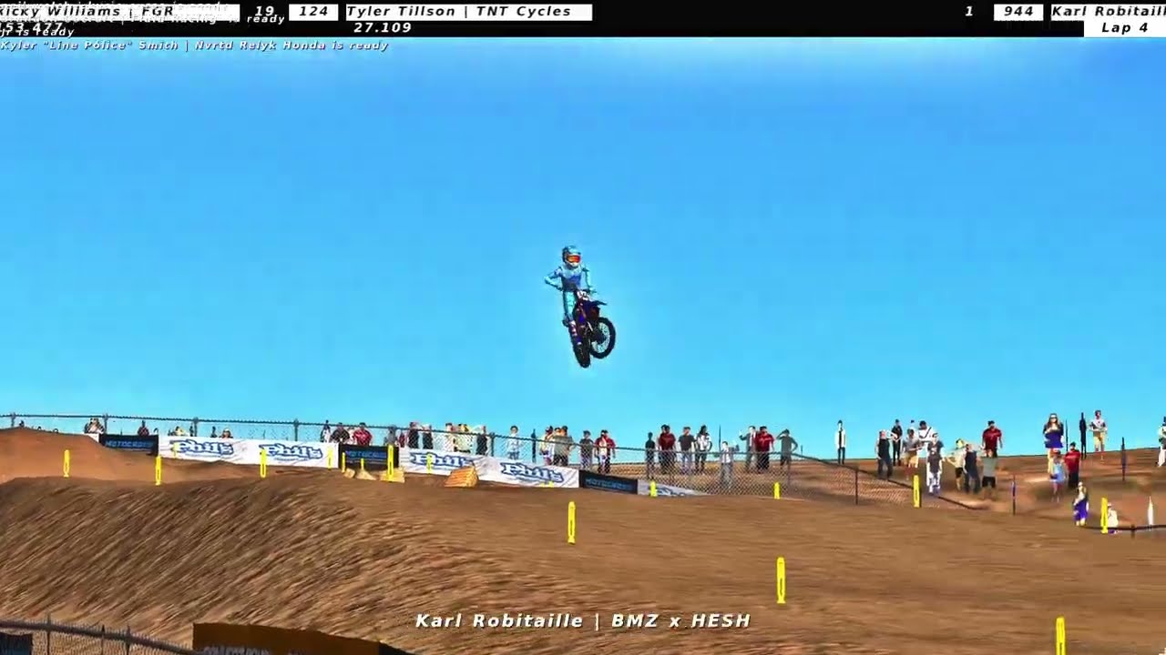Mx Simulator Outdoors 2023 | Hangtown Round 2 | Amateur 450 Consilation Race