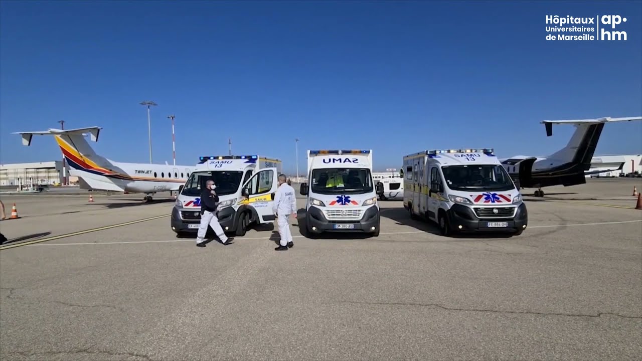Evacuation sanitaire de 3 patients de Marseille vers Toulouse et Cahors