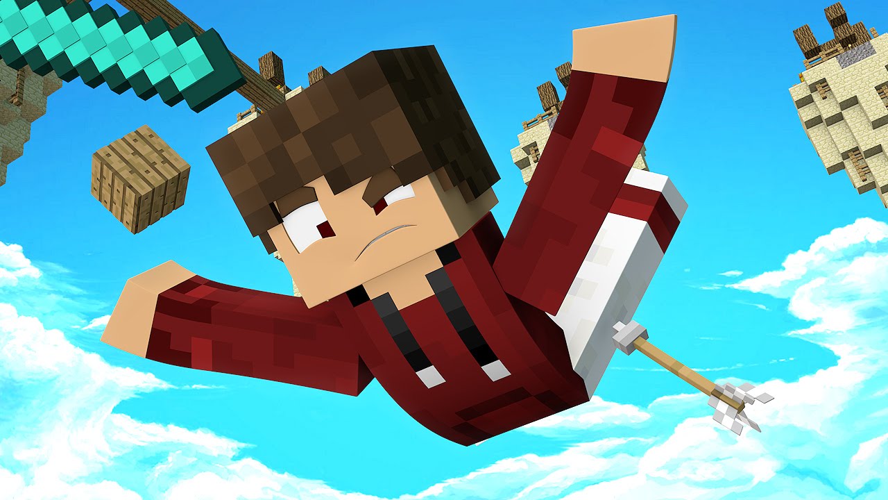 MATEI UM HACKER!!! - MINECRAFT SKYWARS