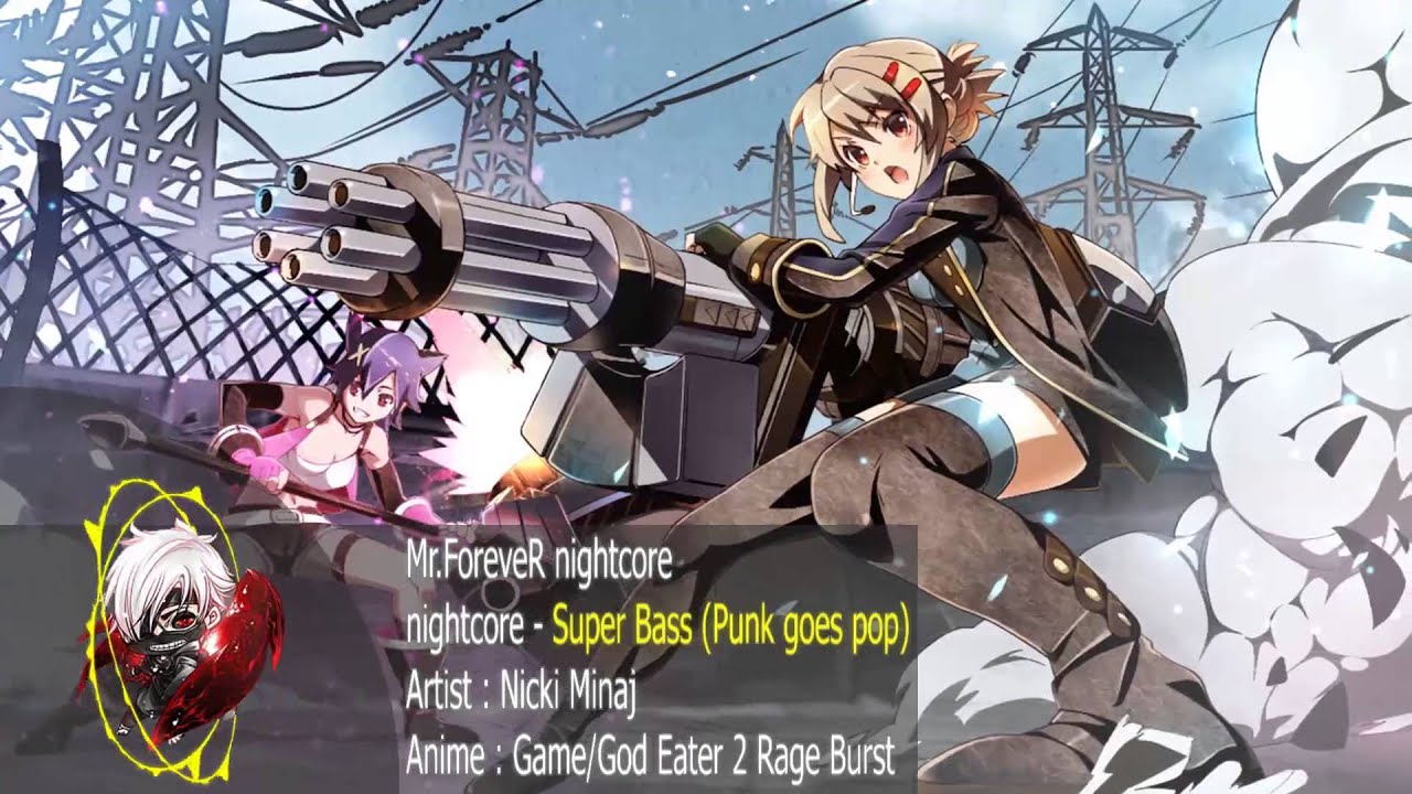 nightcore - super bass (punk goes pop version)