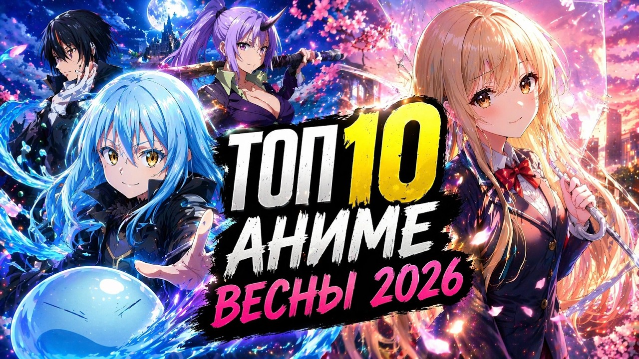 ТОП 10 АНИМЕ ВЕСНЫ 2026 ГОДА
