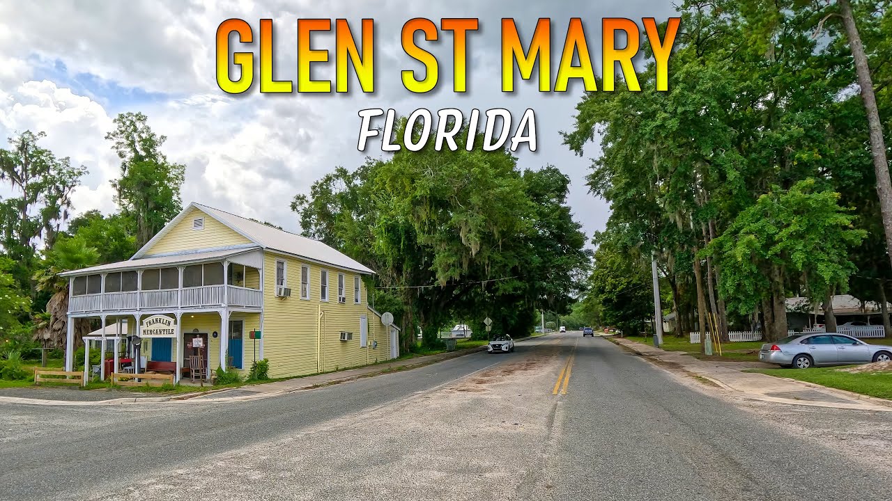 Glen St Mary Florida Driving Through