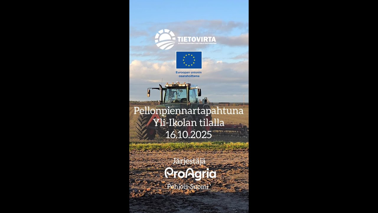Ilmastoviisasta viljelyä Tyrnävällä - 16.10.2025 pellonpiennarpäivä Yli-Ikolan tilalla