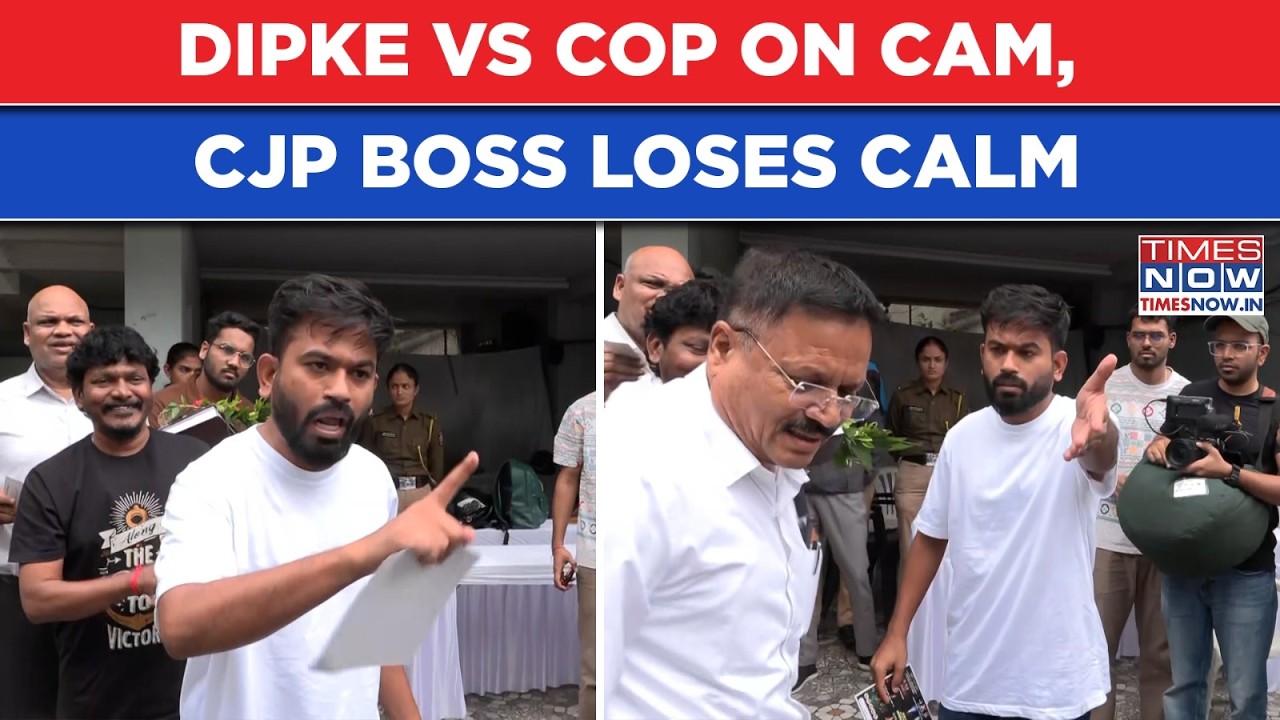 Abhijeet Dipke Vs Cop Heated Exchange Near His Home On Cam, CJP Boss Loses Calm After This Happened