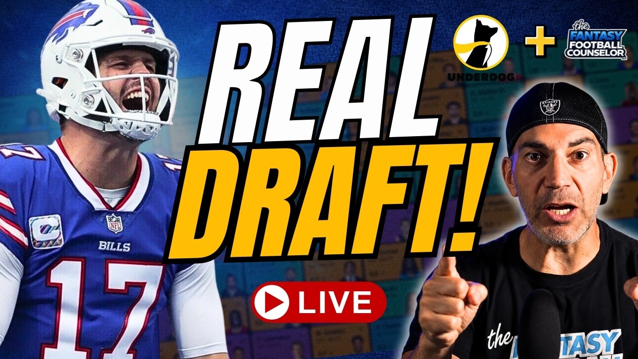 Live Fantasy Football Draft | Best Ball Strategy!