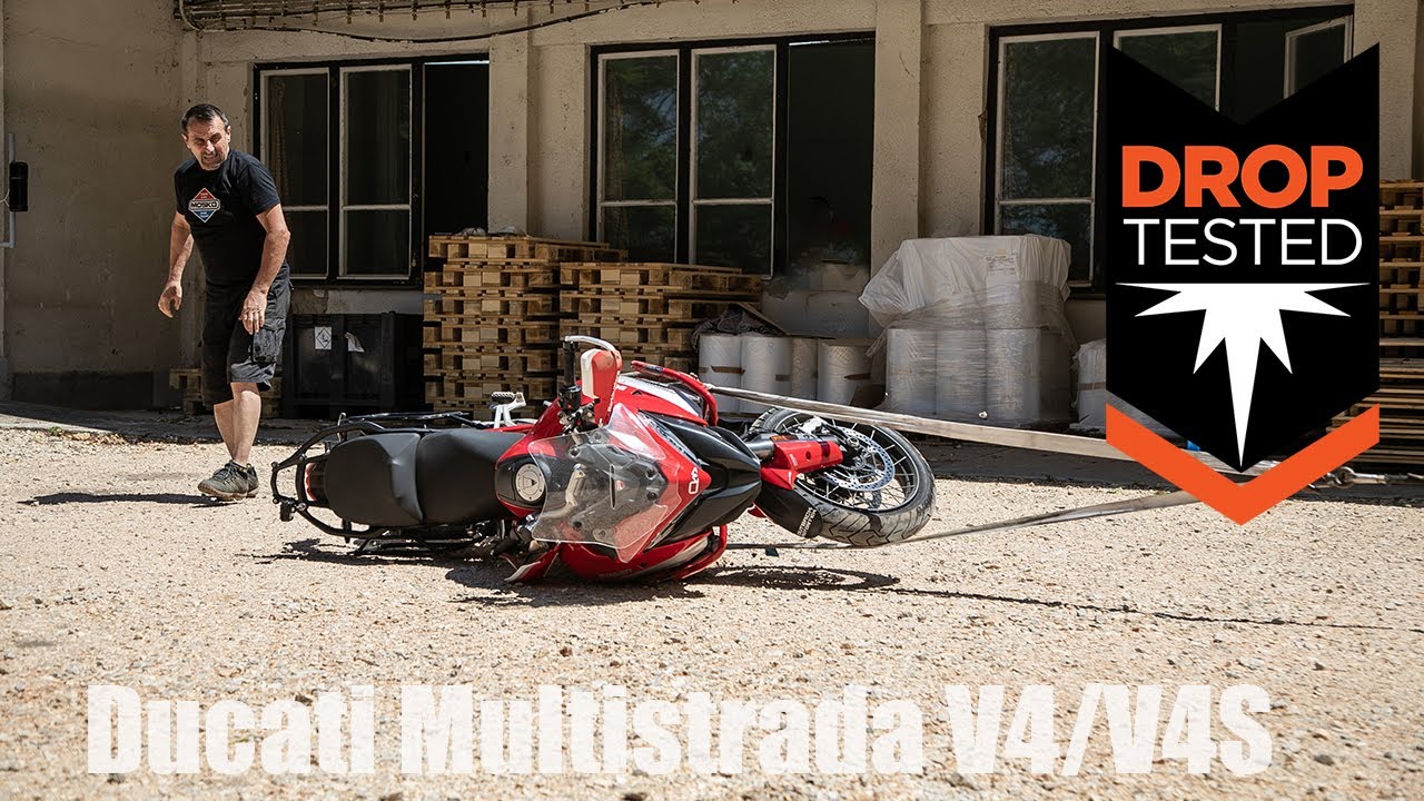 Ducati Multistrada V4/V4S Crash Bars Drop&Drag Test
