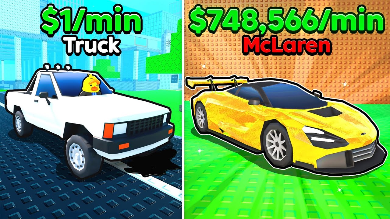 I Went From $1 to $100,000,000 Car in Roblox Park a Car!