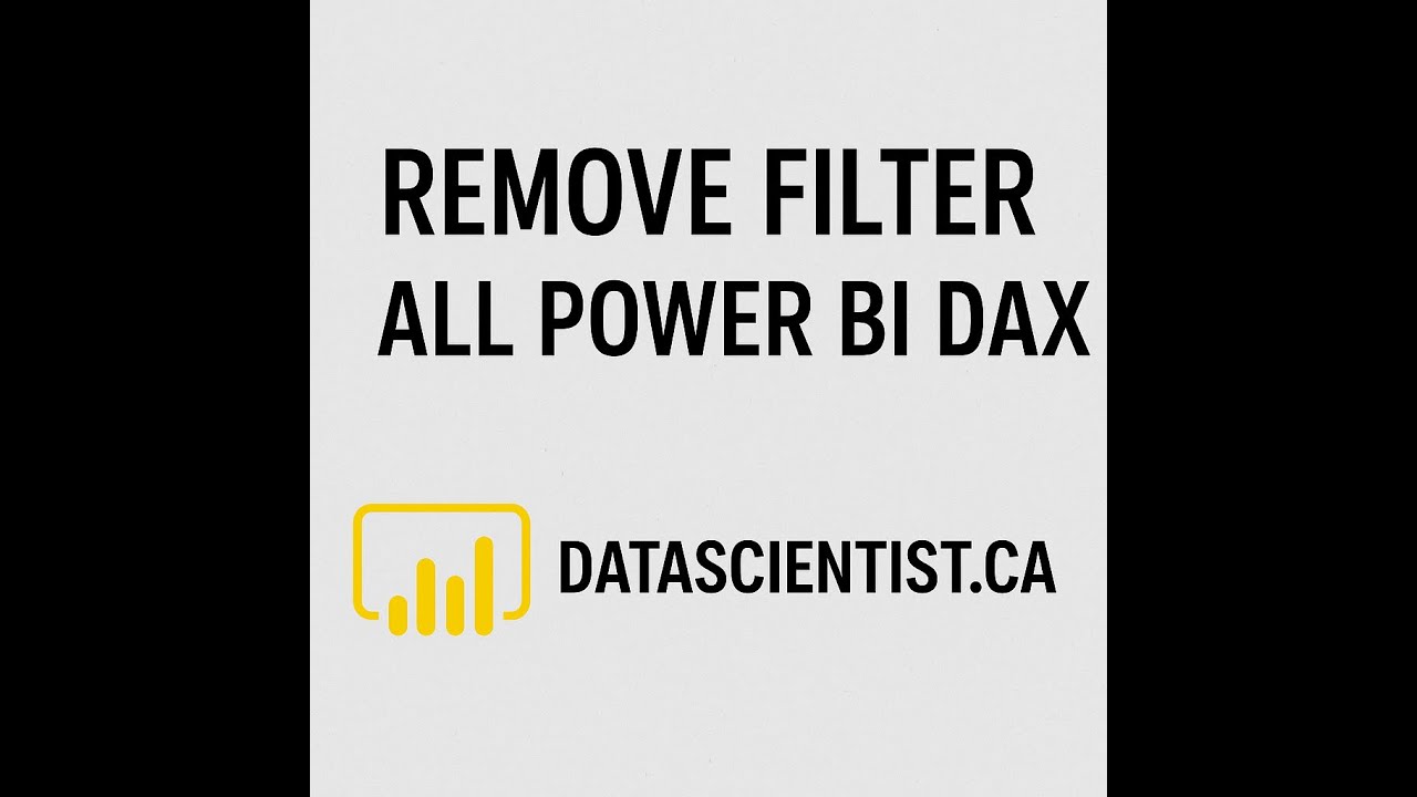 Функции REMOVEFILTER и ALL в Power BI DAX | Управление контекстом главного фильтра | DataScientis...